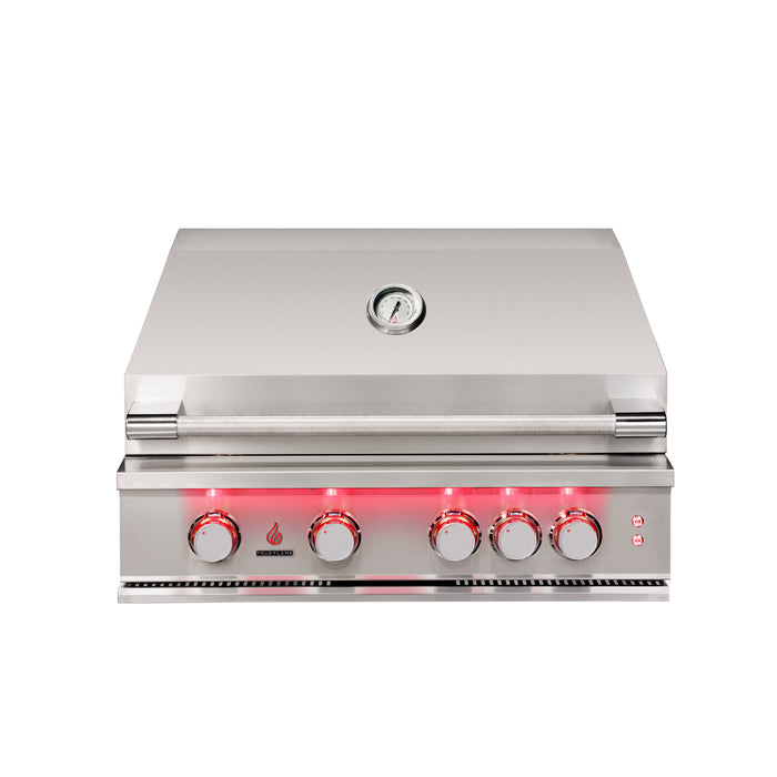 TrueFlame 32-Inch 4-Burner Built-In Gas Grill