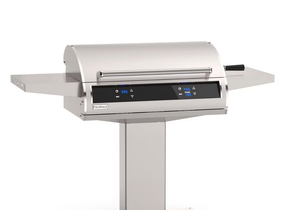 Fire Magic EL500s 30" Accessible In-Ground Post Mount Electric Grill With Two Controls - EL500s-4Z1E-AG