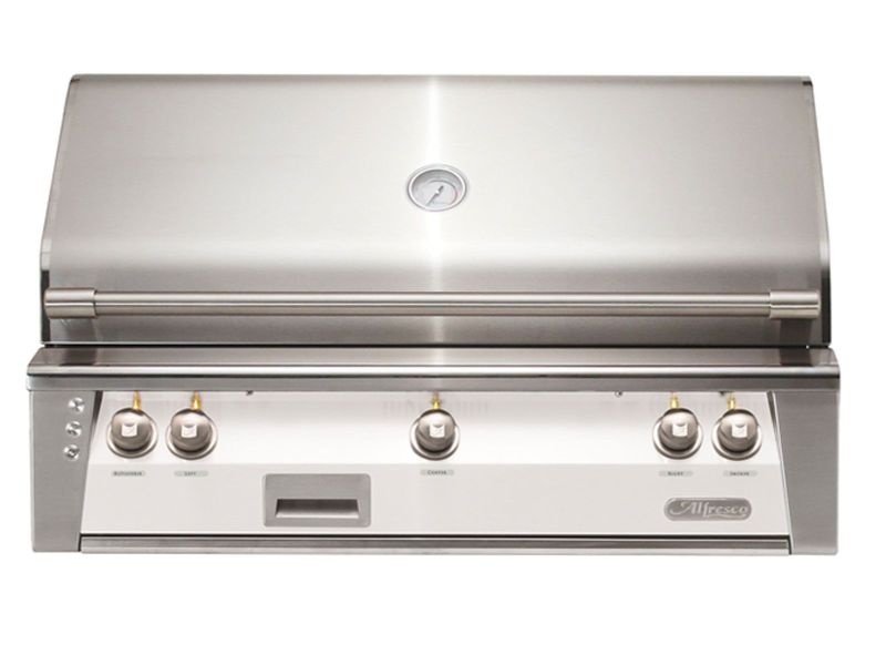 Alfresco ALXE 42-Inch Built-In Grill With Rotisserie in Signal White Gloss - ALXE-42-S9003