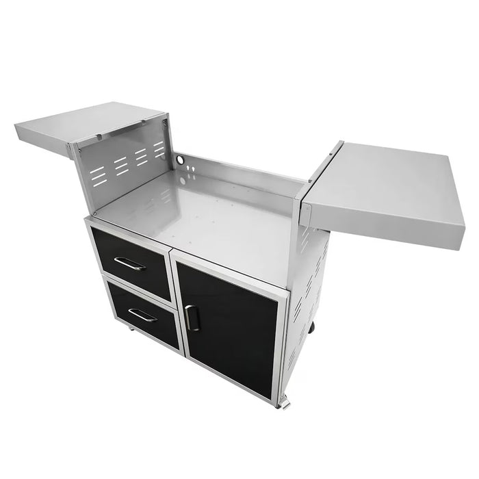 Wildfire 42-in Black SS Grill Cart - WFCART42-BSS