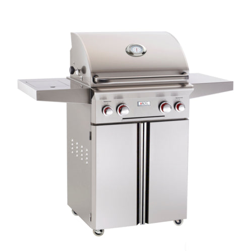 American Outdoor Grill T-Series 24-Inch 2-Burner Propane Gas Grill W/ Rotisserie & Single Side Burner - 24PCT