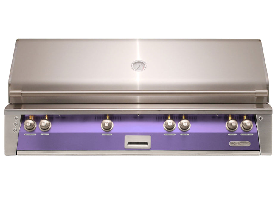 Alfresco ALXE 56-Inch Built-In All Grill With Sear Zone And Rotisserie in Lilac Blue- ALXE-56BFG-S4005
