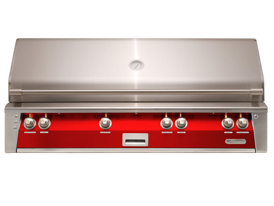 Alfresco ALXE 56-Inch Built-In All Grill With Sear Zone And Rotisserie in Carmine Red- ALXE-56BFG- S3002