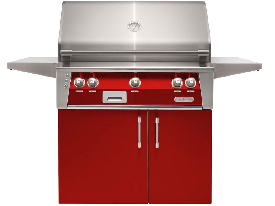 Alfresco ALXE 36-Inch Grill With Rotisserie -Carmine Red - ALXE-36C-S3002
