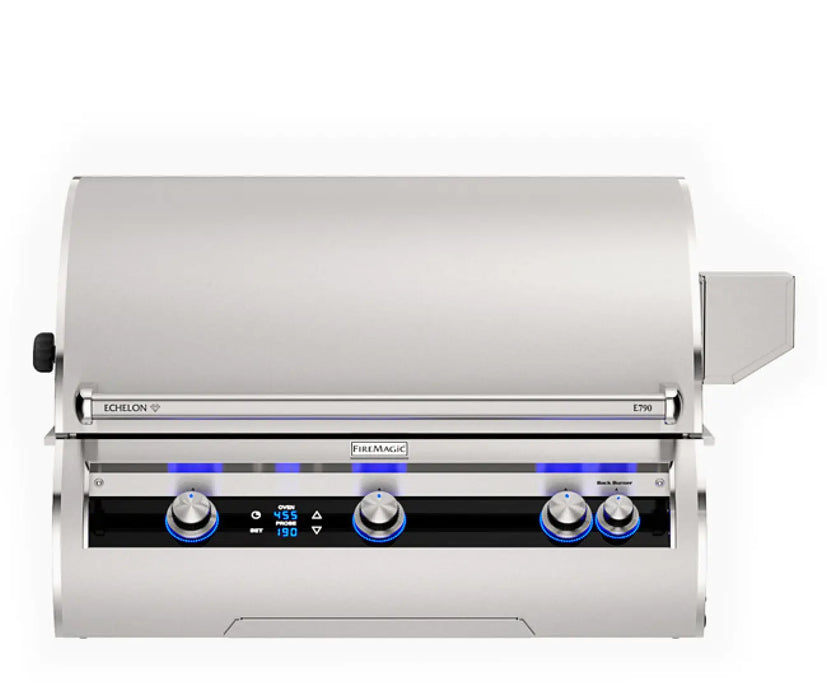 Fire Magic Echelon Diamond E790i 36-Inch Built-In Natural Gas Grill w/ Rotisserie & Digital Thermometer - E790I-9E1