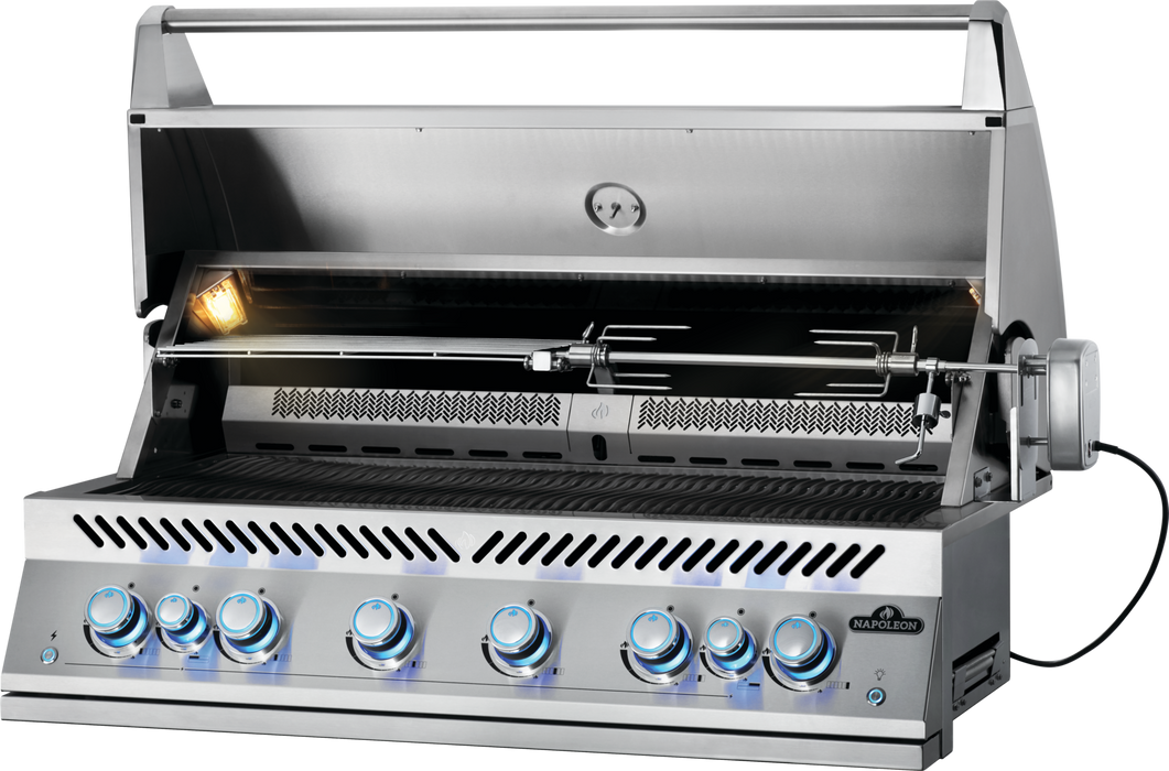 Napoleon 700 Series 5-Burner 44-Inch Built-In Gas Grill w/ Rotisserie & SafetyGlow