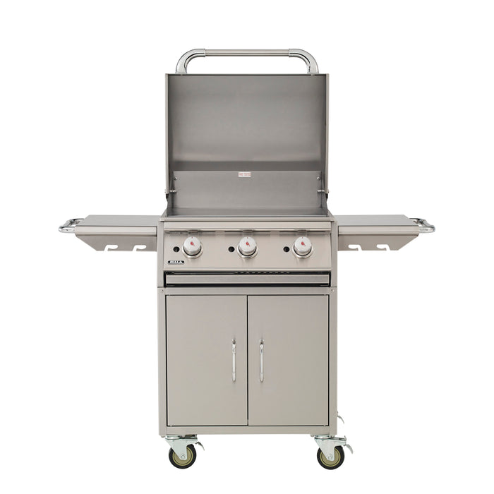 Bull 30-Inch Stainless Steel Griddle with Cart