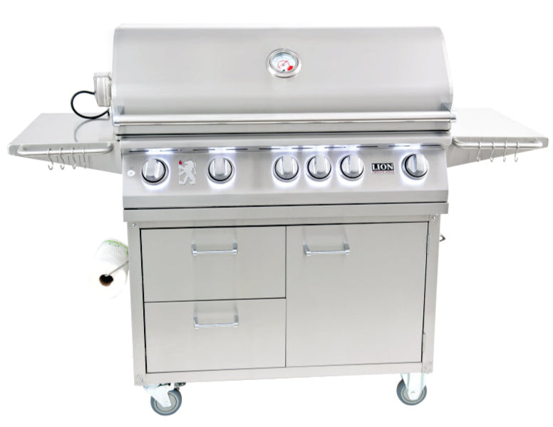 Lion L90000 40-Inch 5 Burner Freestanding Gas Grill