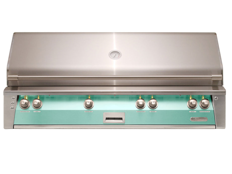 Alfresco ALXE 56-Inch Built-In All Grill With Sear Zone And Rotisserie in Light Green- ALXE-56BFG- S6027
