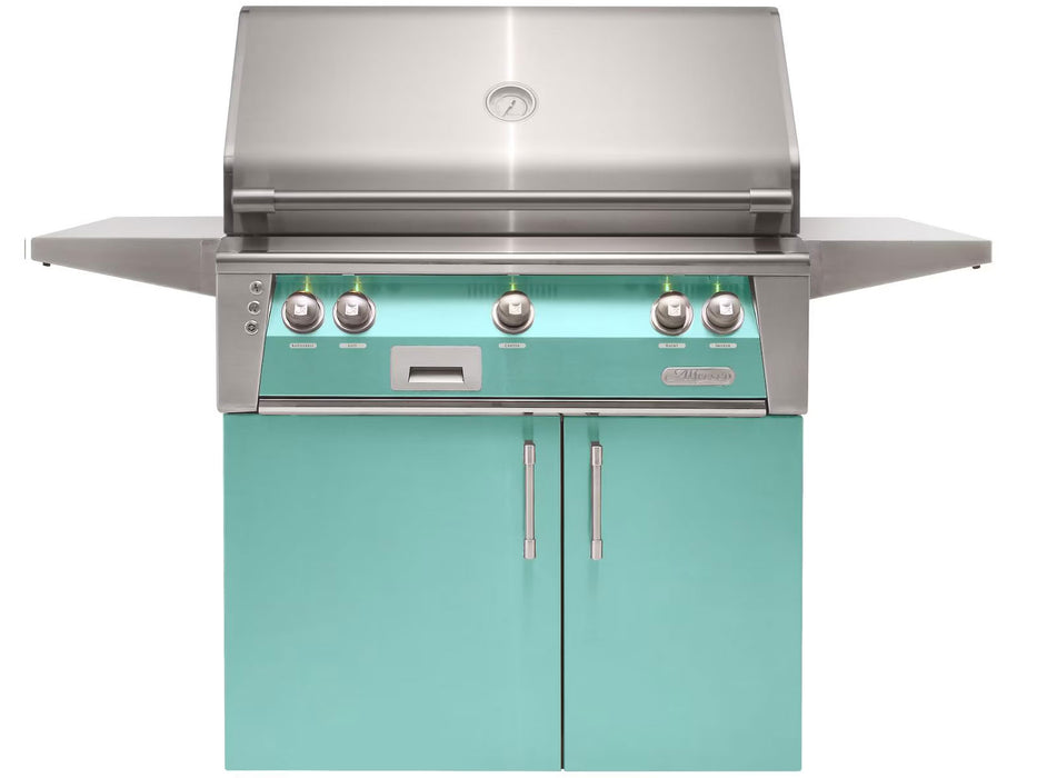 Alfresco ALXE 36-Inch Grill With Rotisserie -Light Green - ALXE-36C-S6027