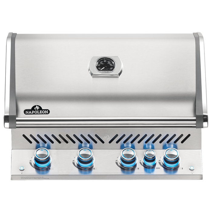 Napoleon Prestige PRO 500 4-Burner Built-in Gas Grill w/ Rotisserie