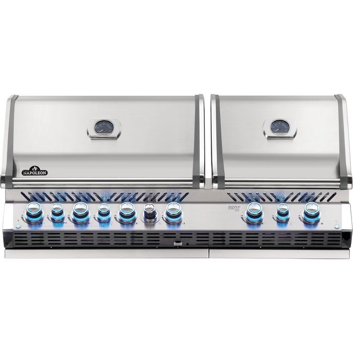 Napoleon Prestige PRO 825 6-Burner Built-in Gas Grill w/ Rotisserie & Power Burner