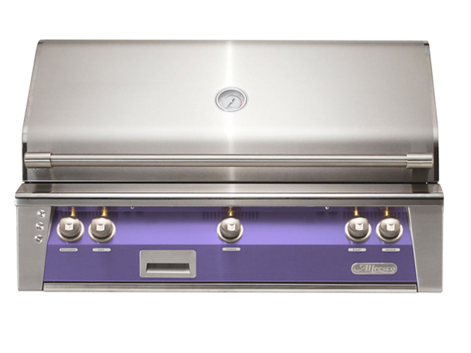 Alfresco ALXE 42-Inch Built-In Grill With Rotisserie in Blue Lilac - ALXE-42-S4005