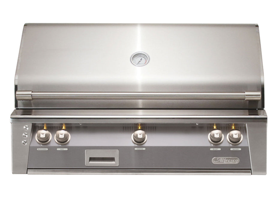 Alfresco ALXE 42-Inch Built-In Grill With Rotisserie in Signal Grey - ALXE-42-S7004