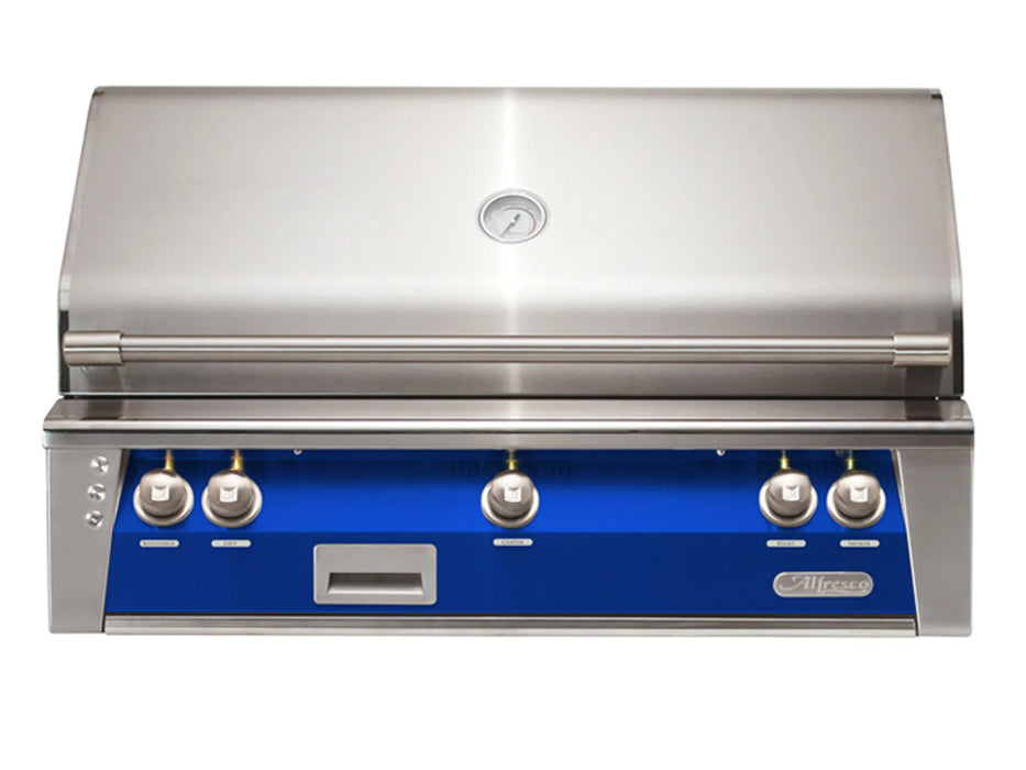 Alfresco ALXE 42-Inch Built-In Grill With Rotisserie in Ultramarine Blue - ALXE-42-S5002