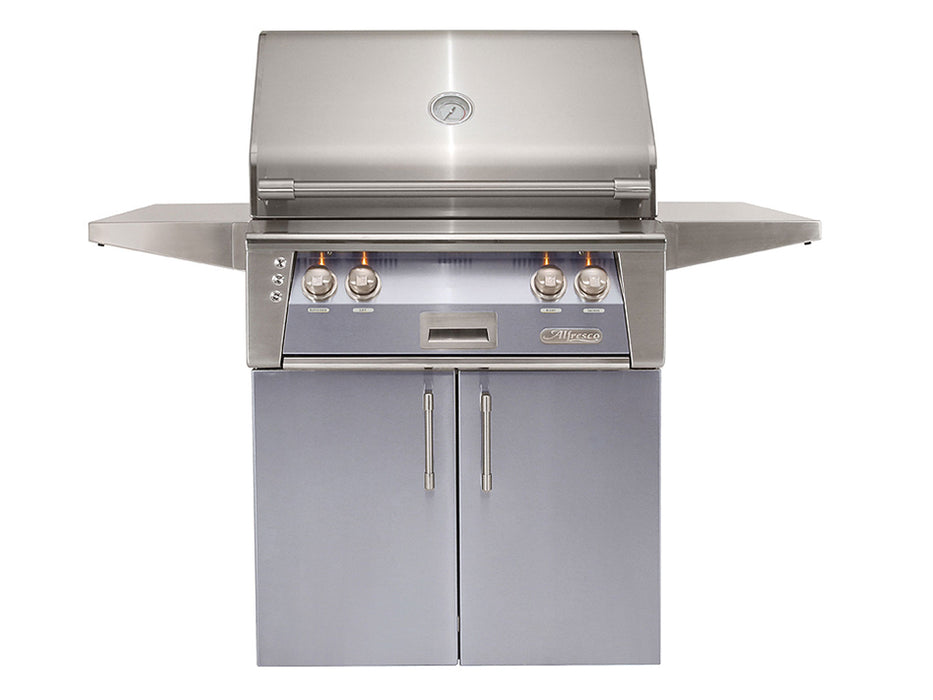 Alfresco ALXE 30-Inch Freestanding Grill With Rotisserie in Signal Grey- ALXE-30C-S7004