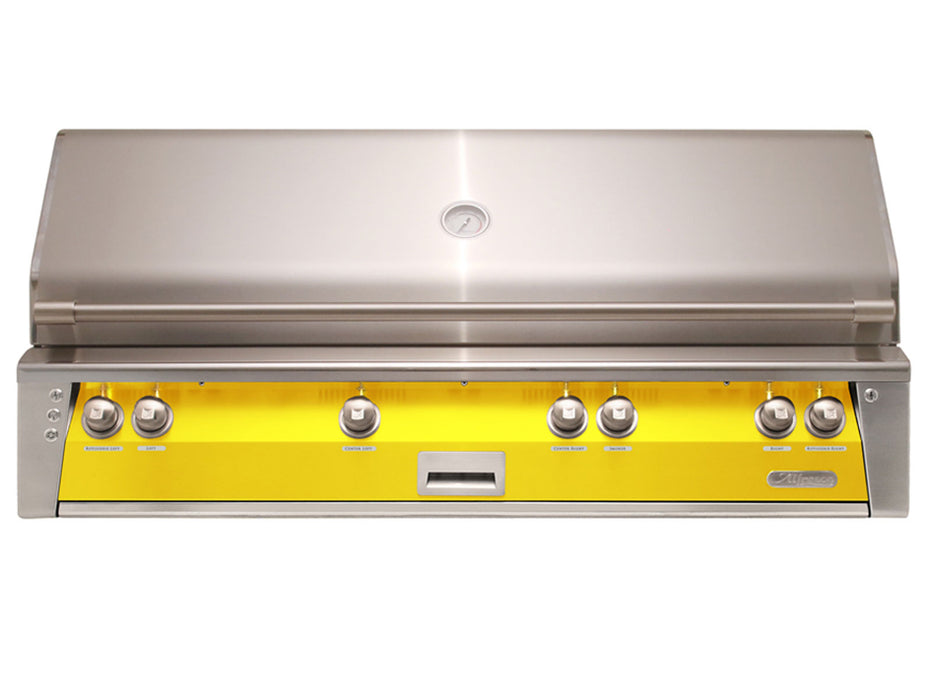 Alfresco ALXE 56-Inch Built-In All Grill With Sear Zone And Rotisserie in Traffic Yellow- ALXE-56BFG- S1023