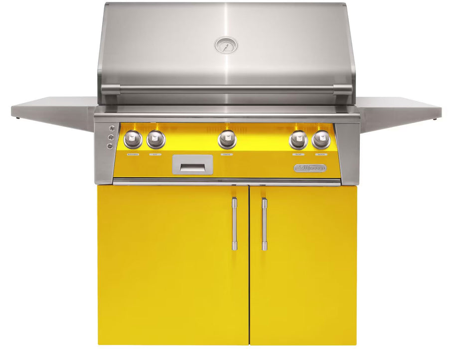 Alfresco ALXE 36-Inch Grill With Rotisserie -Traffic Yellow - ALXE-36C-S1023