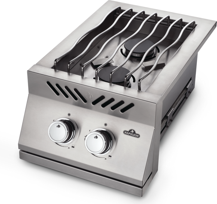 Napoleon Built-In 500 Series Inline Dual Range Top Burner with Stainless Steel Cover