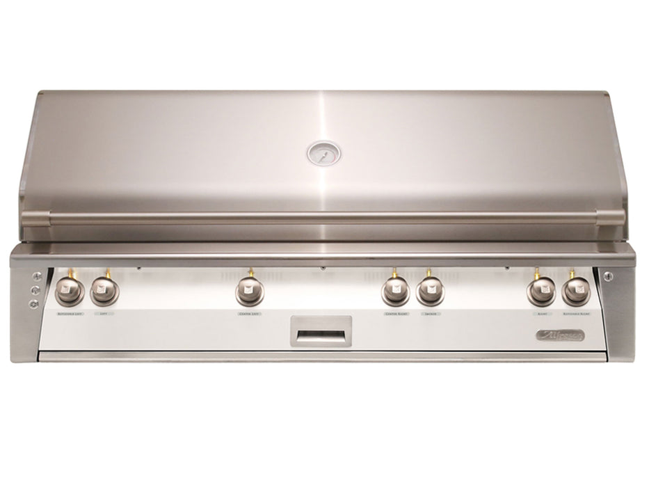 Alfresco ALXE 56-Inch Built-In All Grill With Sear Zone And Rotisserie in Signal White Matte - ALXE-56BFG-SM9003