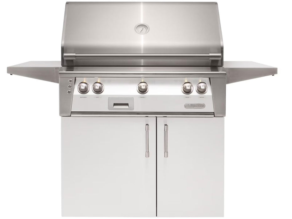 Alfresco ALXE 36-Inch Grill With Sear Zone And Rotisserie - Signal White Gloss - ALXE-36SZC-S9003
