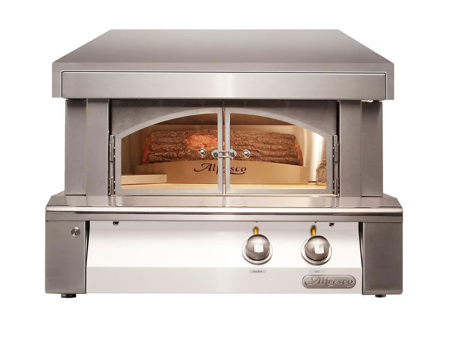 Alfresco 30-Inch Countertop Outdoor Pizza Oven Plus in Signal White Matte - AXE-PZA-SM9005