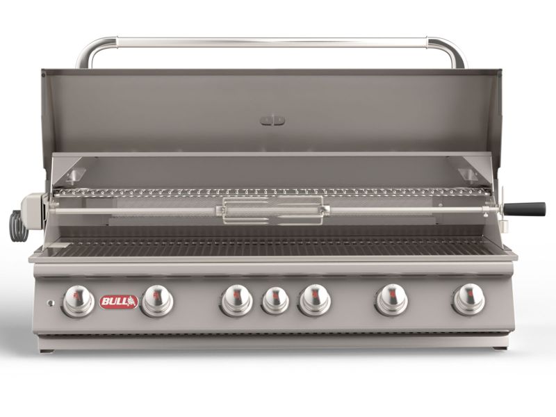 Bull Diablo 46-Inch 6-Burner Built-In Gas Grill With Rotisserie