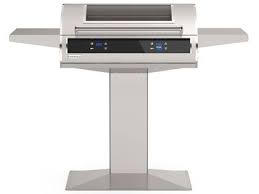 Fire Magic Electric EL500 30-Inch Post Mount Accessible ADA Electric Grill with Digital Timer, Dual Controls and Window - EL500s-4Z1E-W-AP