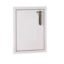 Fire Magic Locking Flush Mount 24" Single Access Door, Left Hinge - 53924KSC-L
