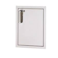 Fire Magic Locking Flush Mount 24" Single Access Door, Right Hinge - 53924KSC-R