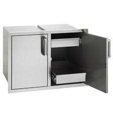 Fire Magic Premium Flush 30-Inch Enclosed Cabinet Storage With Drawers With Soft Close - 53930SC-22