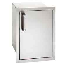 Fire Magic Premium Flush 14-Inch Right-Hinged Enclosed Cabinet Storage With Drawers With Soft Close - 53820SC-R