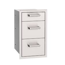 Fire Magic Premium Flush 14-Inch Triple Access Drawer With Soft Close - 53803SC