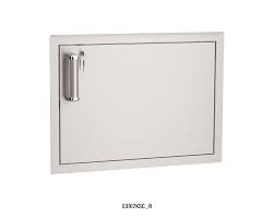 Fire Magic Flush-Mounted Stainless Steel Single Access Door with Lock - Right Hinge - 53917KSC-R