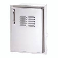Fire Magic Select 14-Inch Right-Hinged Single Access Door with Louvers - Vertical - 33920-1-SR
