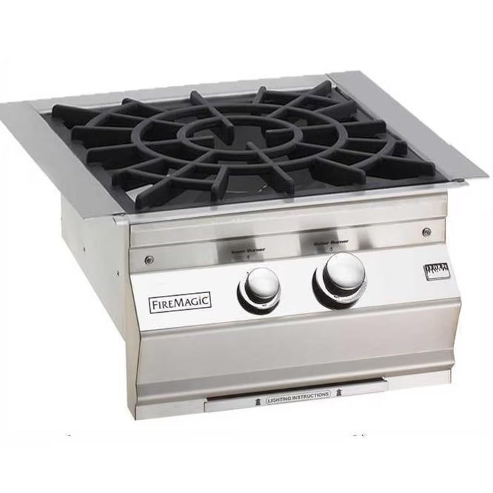 Fire Magic Classic Built-In Power Burner W/ Porcelain Coated Cast Iron Grid - 19-KB2N(P)-0
