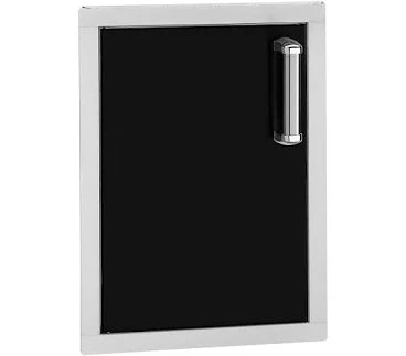 Fire Magic Echelon Flush 14-Inch Black Left-Hinged Single Access Door - Vertical With Soft Close - 53920BSC-L