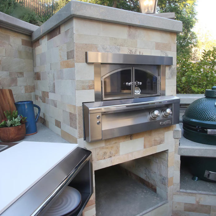 Alfresco 30-Inch Countertop Outdoor Pizza Oven Plus in Raspberry Red - AXE-PZA-S3027