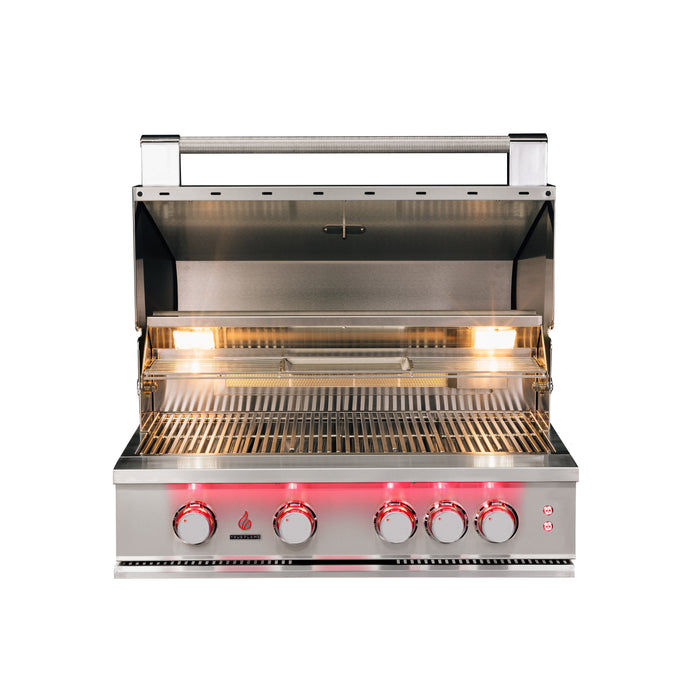 TrueFlame 32-Inch 4-Burner Built-In Gas Grill