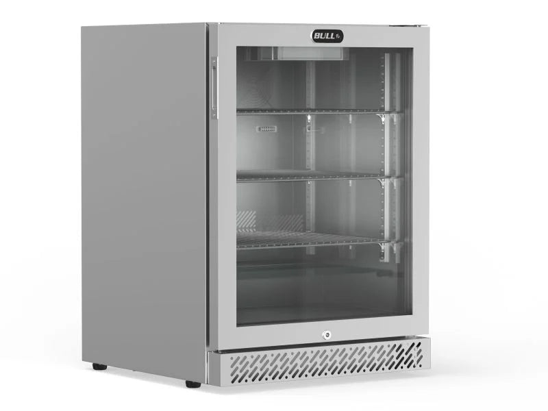 Bull 24-Inch 4.9 Cu. Ft. Premium Outdoor Rated Compact Refrigerator Series II with Glass Door - 13100
