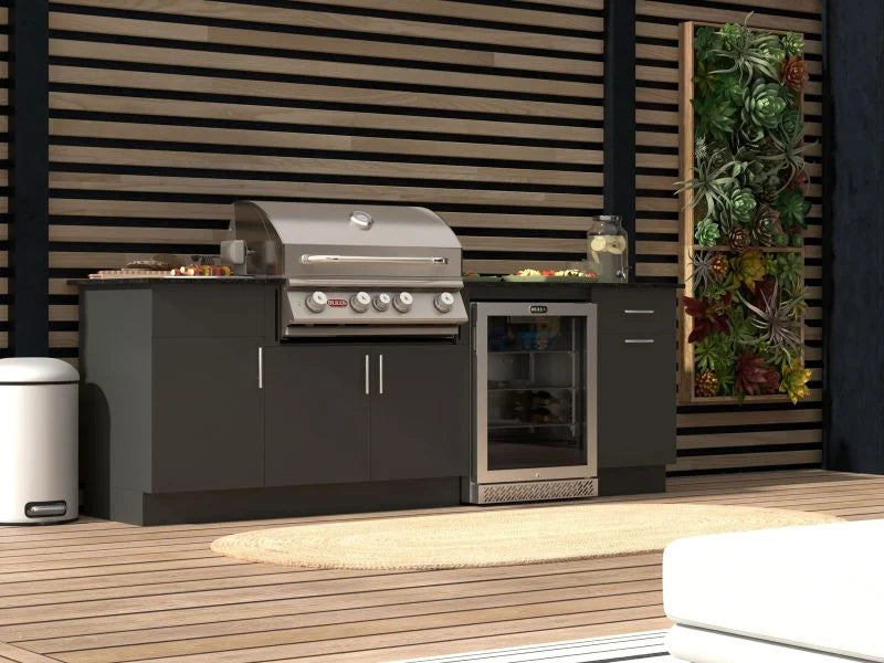 Bull 24-Inch 4.9 Cu. Ft. Premium Outdoor Rated Compact Refrigerator Series II with Glass Door - 13100