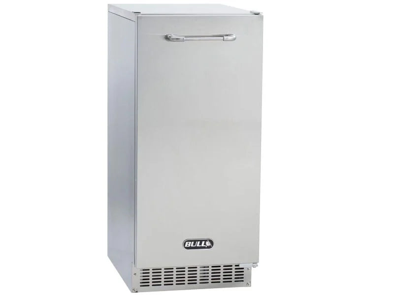 Bull 60 Lb. 15-Inch Outdoor Rated Commercial Ice Maker With Drain Pump - 13200