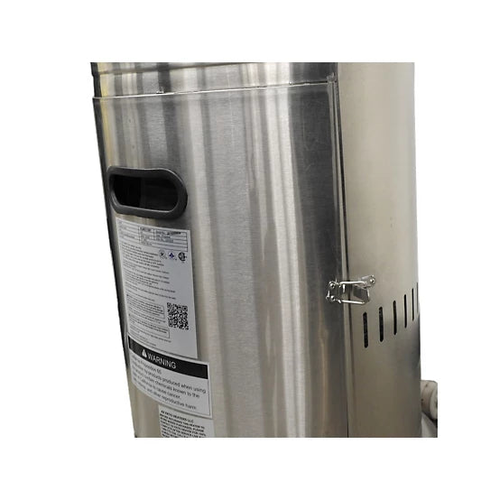 AZ Patio Heaters 48,000 BTU Propane Gas Patio Heater with Table - Stainless Steel