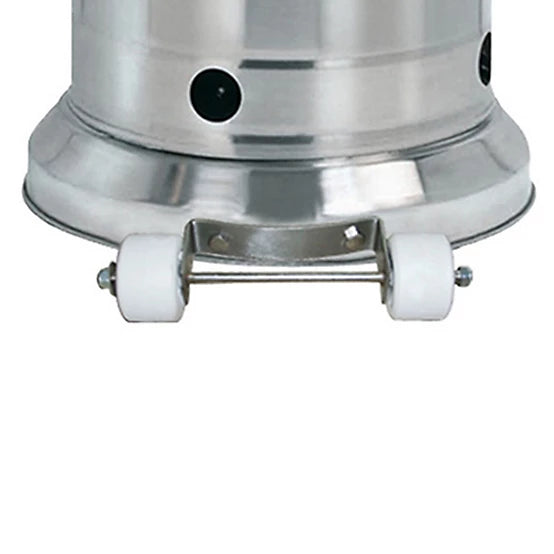 AZ Patio Heaters 48,000 BTU Propane Gas Patio Heater with Table - Stainless Steel