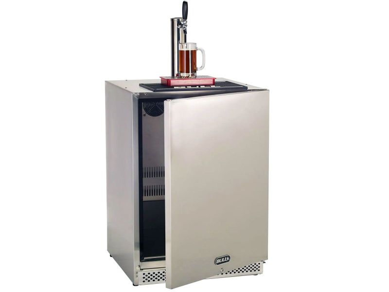 Bull 24-Inch 6.6 Cu. Ft. Outdoor Rated Single Tap Beer Dispenser / Kegerator - 17900