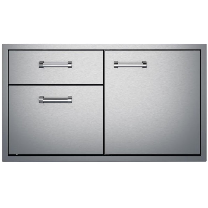 Delta Heat 36-Inch Stainless Steel Access Door & Double Drawer Combo