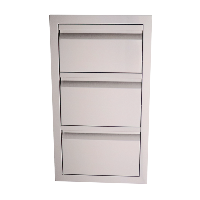 RCS Valiant Series 17-Inch Stainless Steel Triple Access Drawer - VTD3