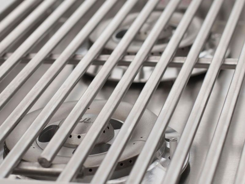 Bull Built-In Gas Double Side Burner W/ Stainless Steel Lid