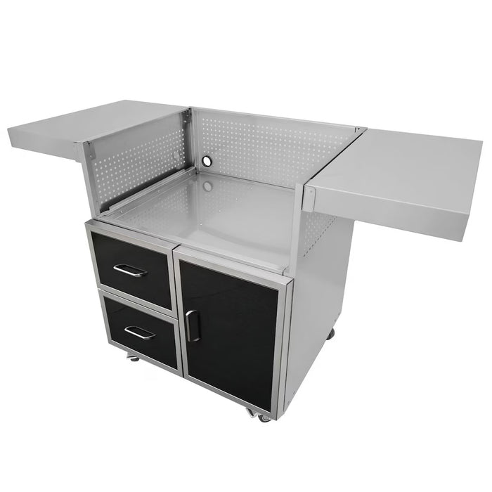 Wildfire 30-in Black SS Griddle Cart - WFCART30GRD-BSS