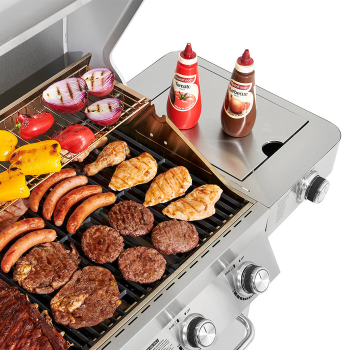 Monument Grills 4 Burner Clearview Stainless Steel Propane Gas Grill - 35633